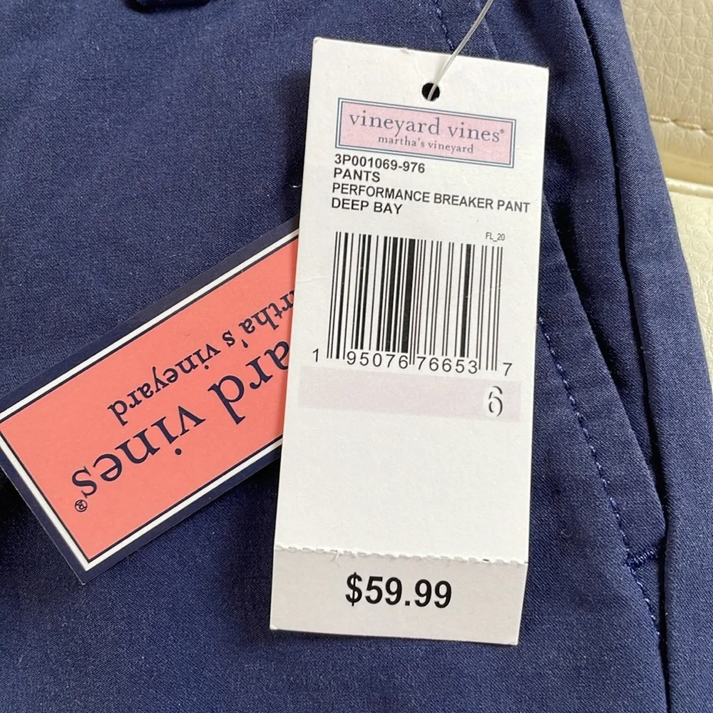 NWT Boys Vineyard Vines grey Performance Jersey & navy Breaker Pants size 6. - Picture 8 of 10